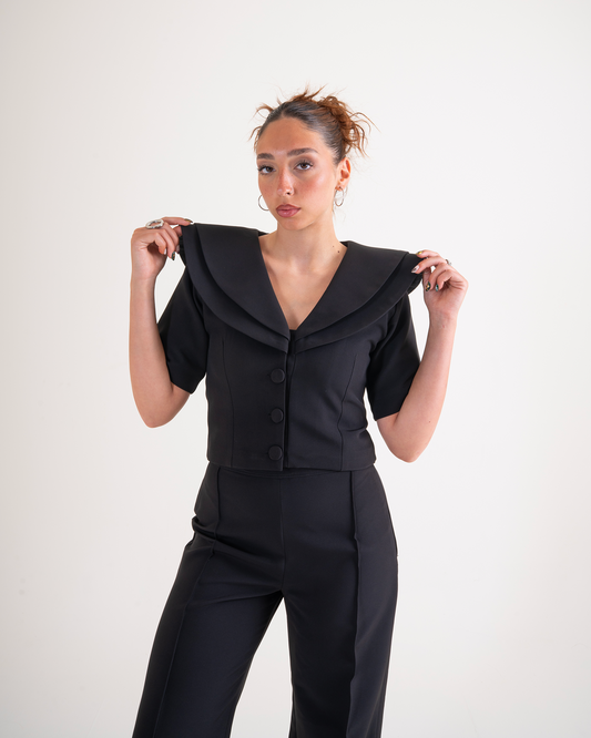 INTERRUPT CROPPED BLAZER